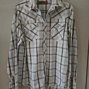 Men's Red Snap Western Shirt